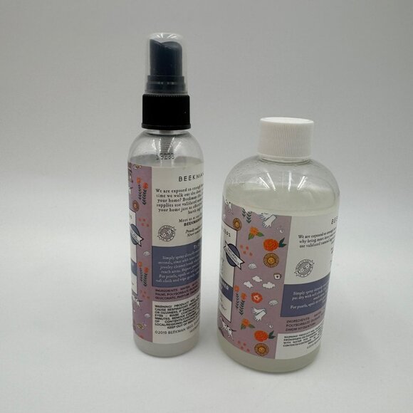 Beekman 1802 Happy Place Lavender Jewelry Cleaner 8oz & 4oz Bottle Set - Picture 2 of 7